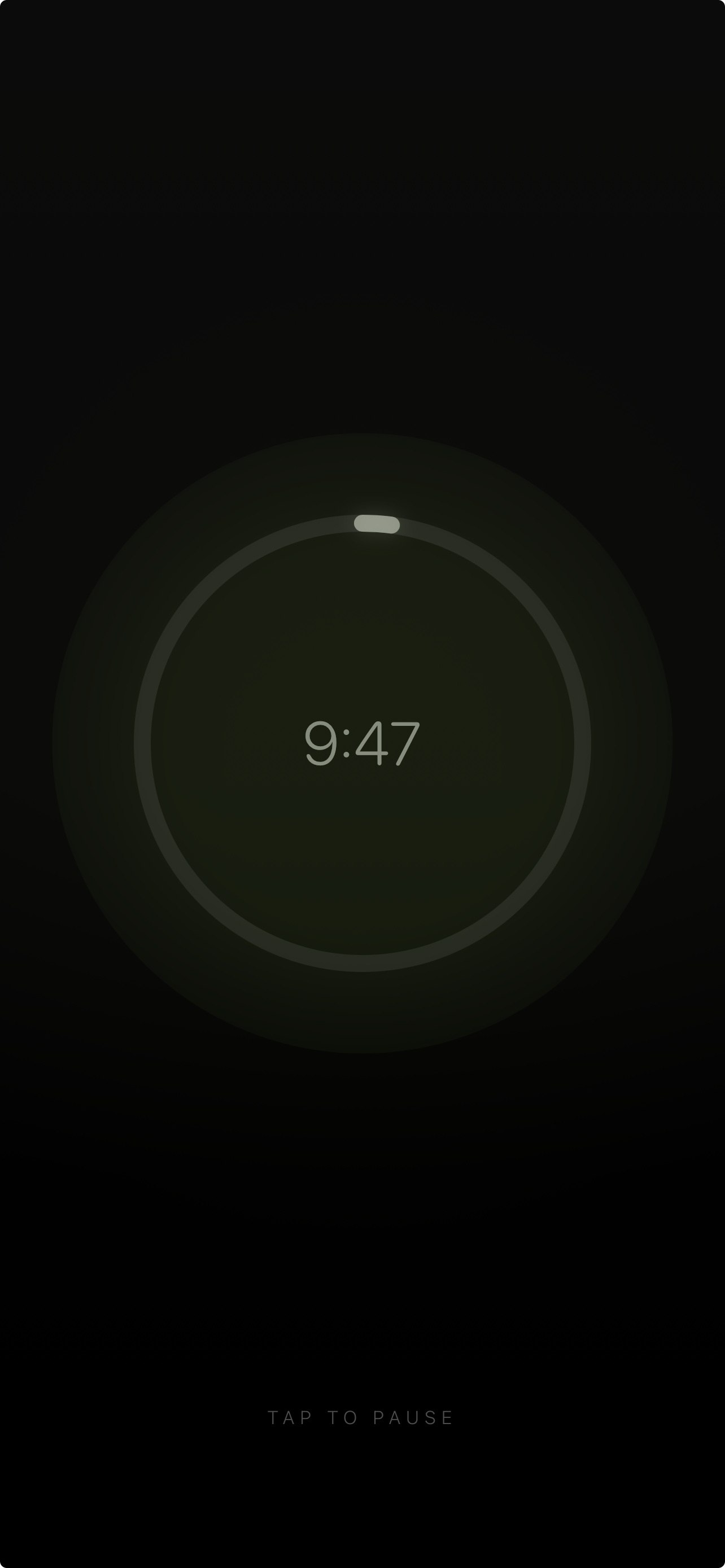 Presence meditation screen